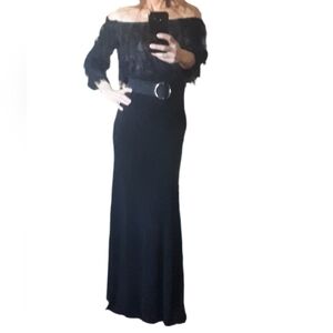 New Zara Black Knit Maxi Skirt